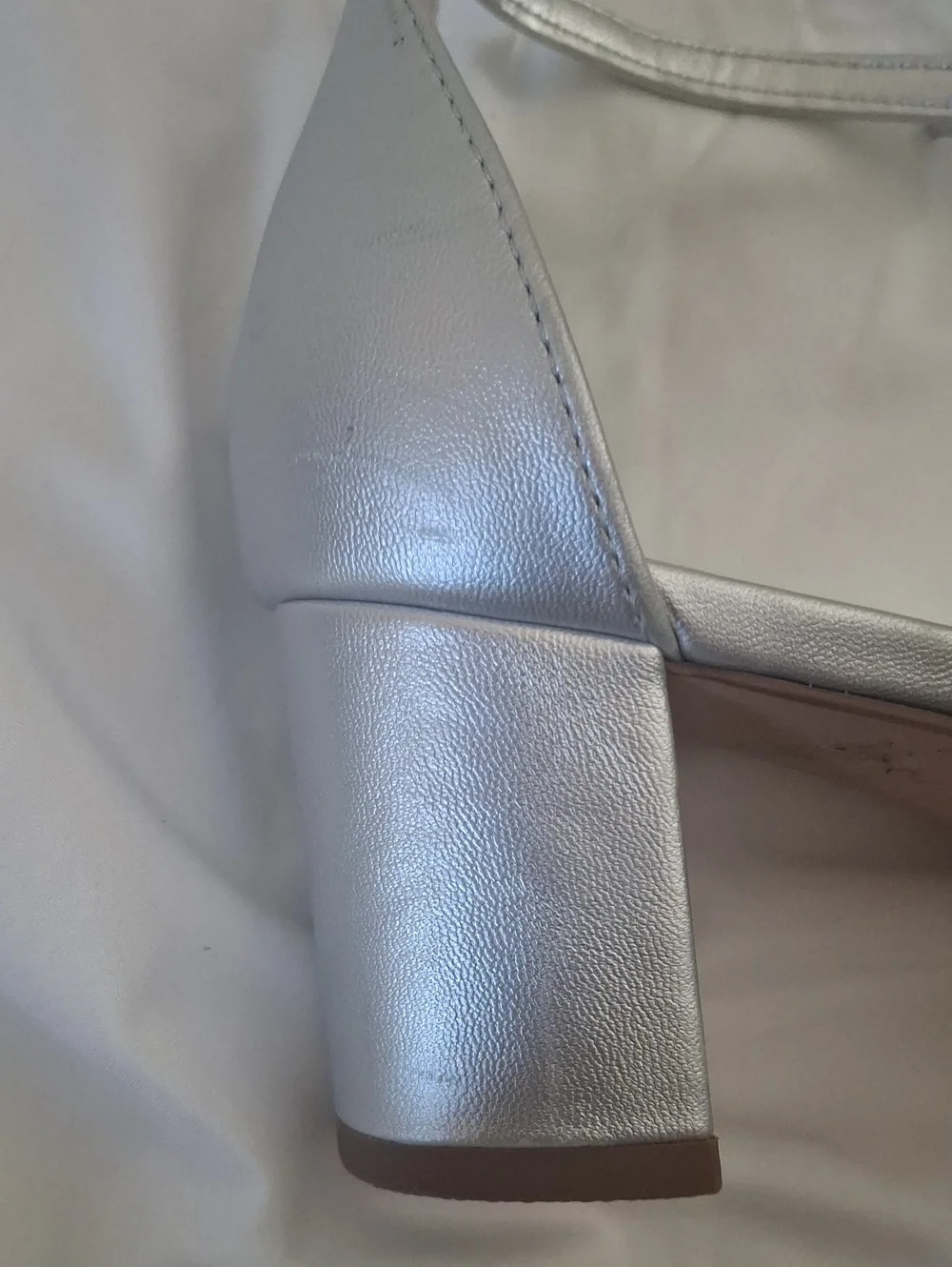 Steve Madden Silver Crystal Bow Ankle-Strap Heels